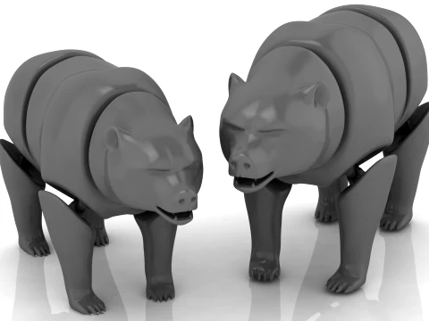 Фігурка ведмедика Flexy 3D Модель