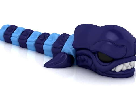 Flexy Monster Fish 3D Model