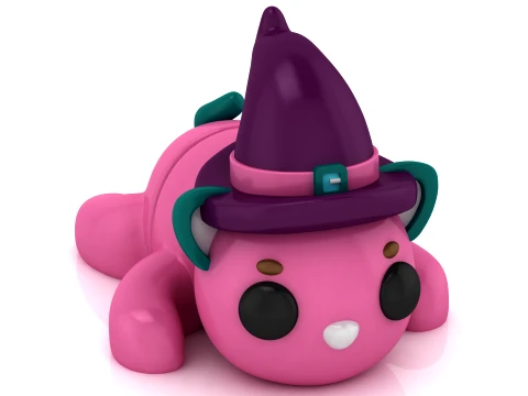 Witch Cat Figure 3D Model