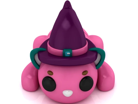 Witch Cat Figure 3D Model