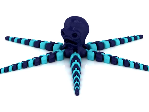 Flexy Octopus Figure 3D Model