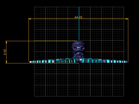 Flexy Octopus Figure 3D Model