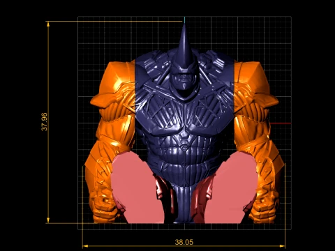 Armored Rhino Warrior 3D Model