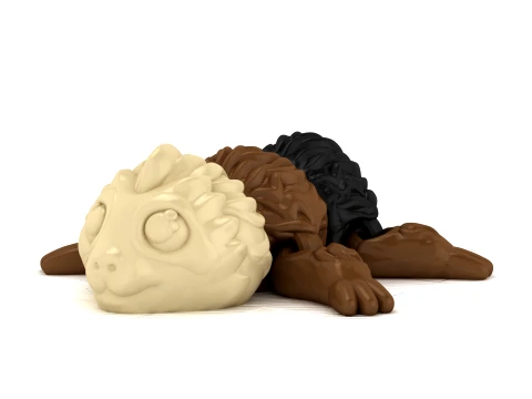 Sleepy Horned Toad 3D Model