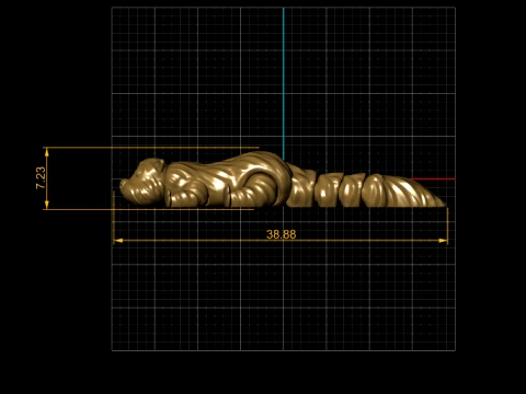 Furry Segmented Beast 3D Model
