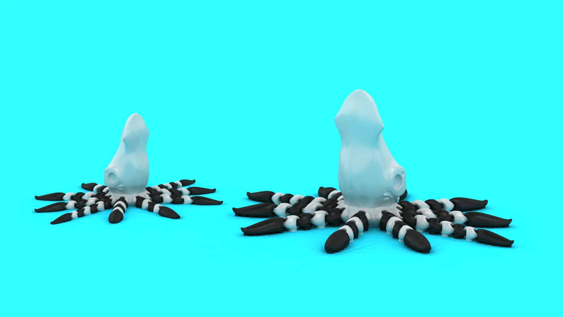 Flexi Spider Creature 3D Model .c4d .max .obj .3ds .fbx .stl .blend 