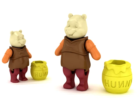 ハニーベアのおもちゃ 3Dモデル