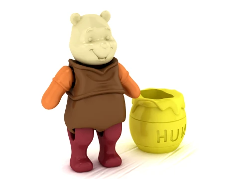 Honey Bear Toy 3D Model