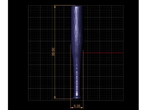 Classic Baseball Bat 3D Model