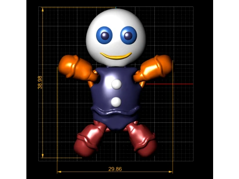 Cute Robot Toy 3D Model