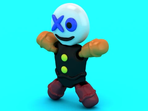 XO Face Robot 3D Model