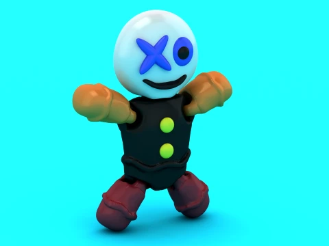XO Face Robot 3D Model