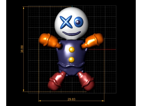 XO Face Robot 3D Model