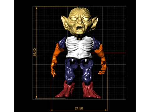 Creepy Goblin Creature 3D Model