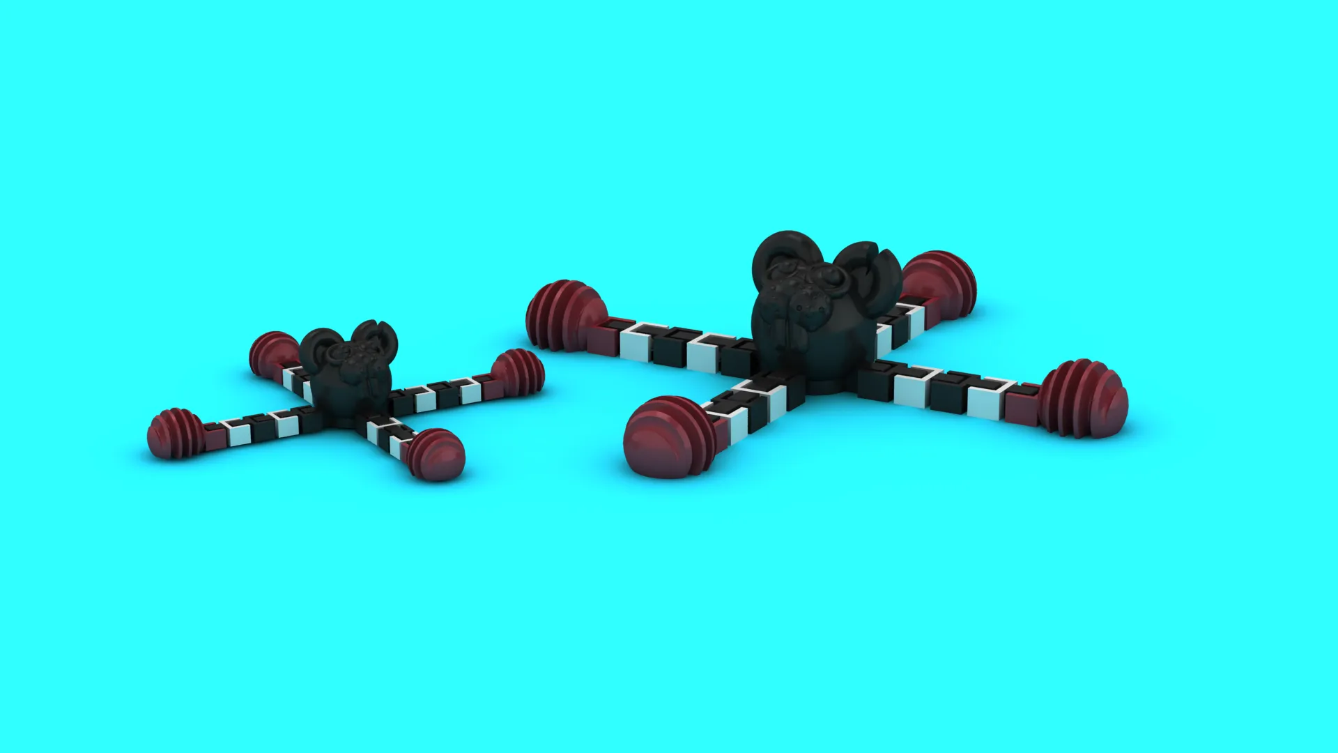 Flexi Ram Creature 3D Model .c4d .max .obj .3ds .fbx .stl .blend 