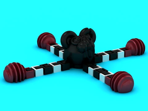 Flexi Ram Creature 3D Model