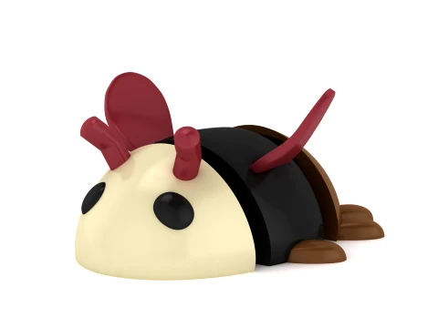 Sleepy Beetle Creature 3D Model