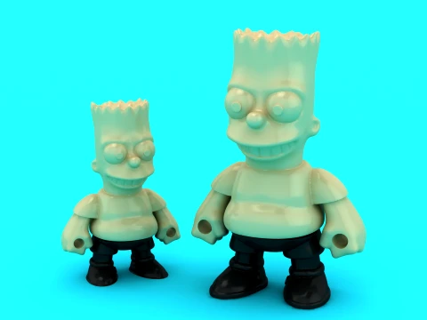 Figura de ni&ntilde;o de dibujos animados Modelo 3D