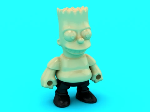 Cartoon Boy Figure 3D Model