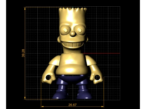 Cartoon Boy Figure 3D Model