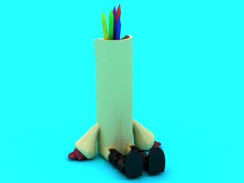 Monster Leg Pen Holder 3D Model