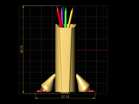 Monster Leg Pen Holder 3D Model