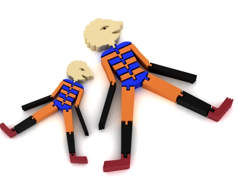 Flexi Sheep Character 3D Model