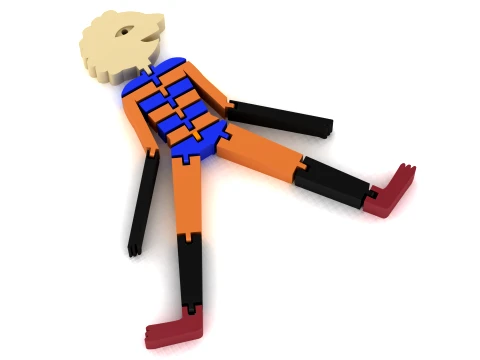 Flexi Sheep Character 3D Model