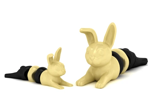 Bunny Caterpillar Toy 3D Model