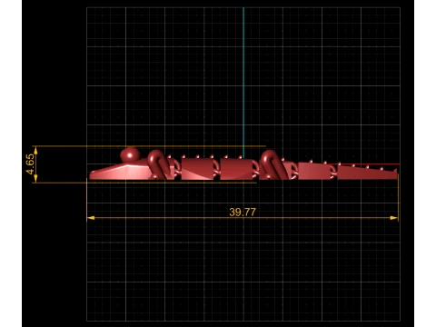 Segmented Crocodile Toy 3D Model