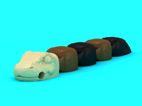 Flexi Snake Toy 3D Model