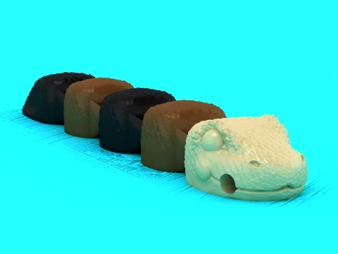 Flexi Snake Toy 3D Model