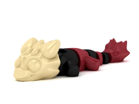 Flexi Dragon Toy 3D Model