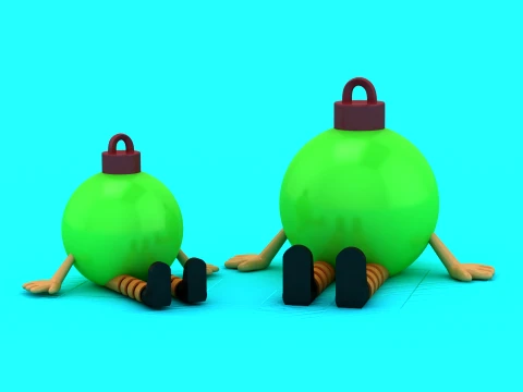 Sitting Ornament Buddies 3D Model
