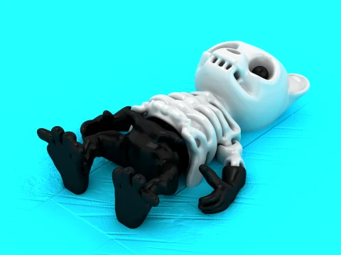 Skull Body Creatures 3D Model