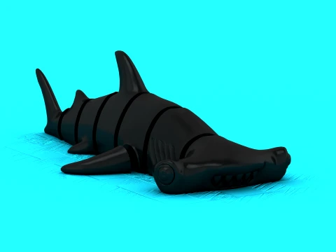 Giocattoli dello squalo martello Modello 3D