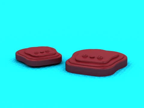 Sleepy Blob Creatures 3D Model