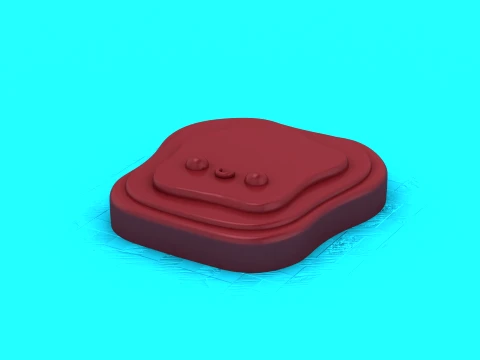 Sleepy Blob Creatures 3D Model