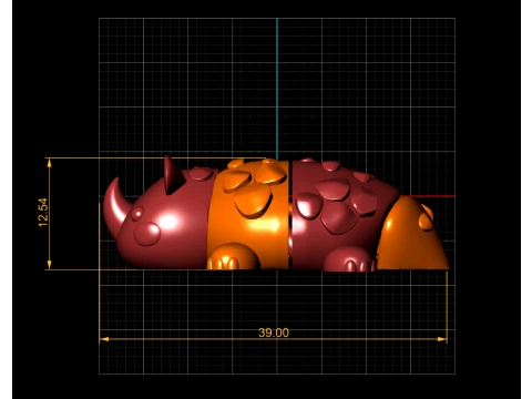 Spiky Armored Hamsters 3D Model