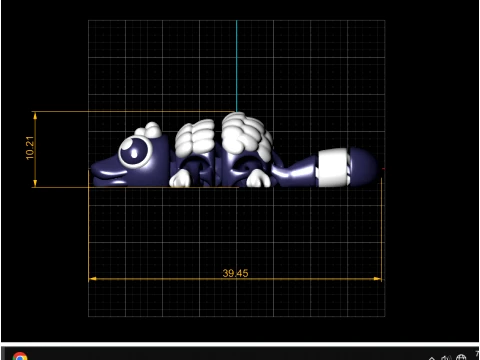Wooly Panda Alligators 3D Model