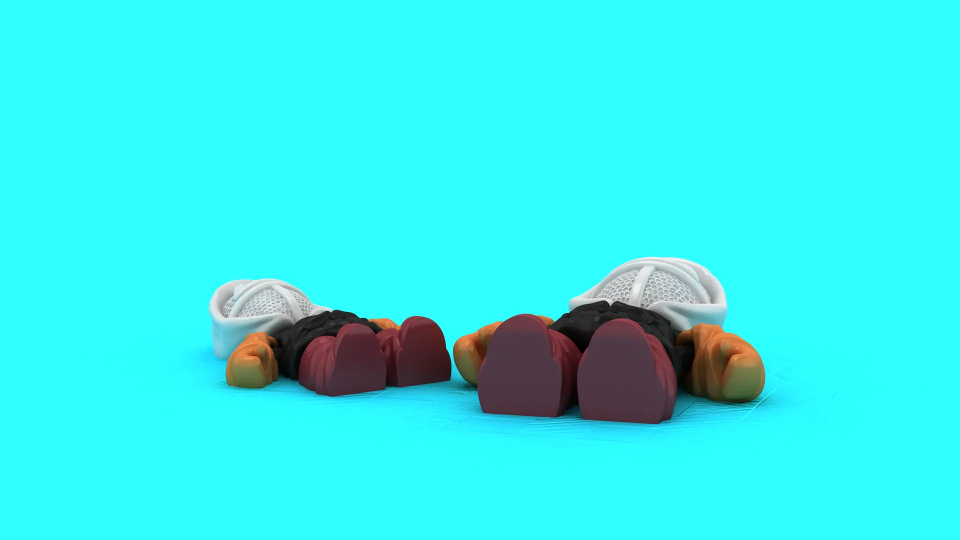 Flexi Zombie Figure 3D Model .c4d .max .obj .3ds .fbx .stl .blend