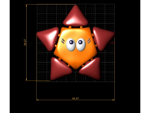 Cute Flexi Crab 3D Model