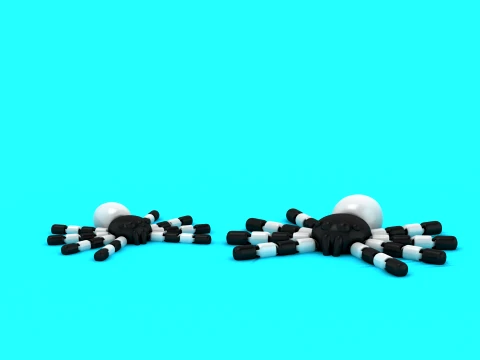 Jouet araign&eacute;e flexible Modèle 3D