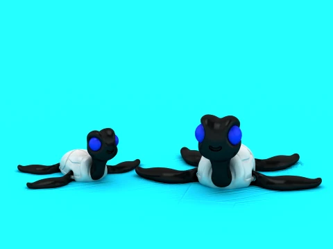 Leuke Flexi-schildpad 3D Model