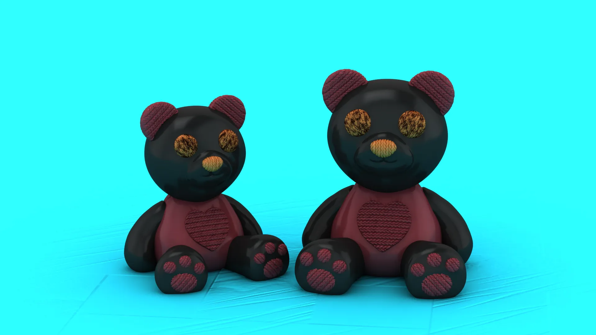 Cute Teddy Bear 3D Model .c4d .max .obj .3ds .fbx .stl .blend 
