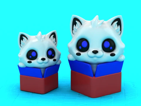 Libro sui gatti carini Modello 3D