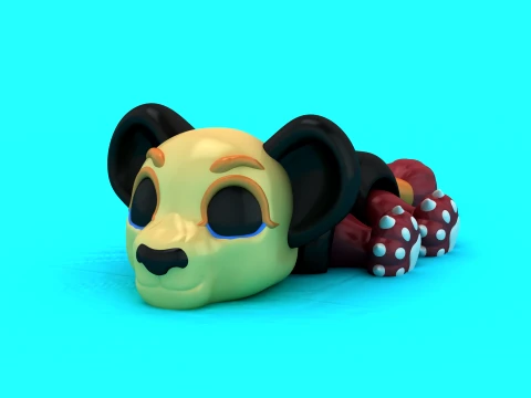 Cute Flexi Mouse 3D Model