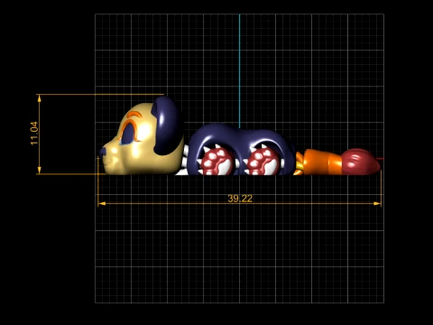 Cute Flexi Mouse 3D Model