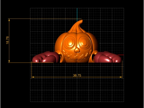 Pumpkin Crab Flexi 3D Model