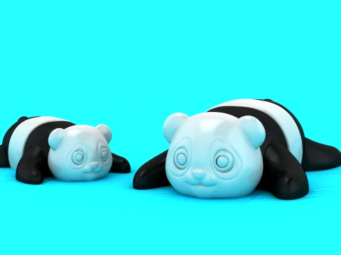 Leuke Flexi Panda 3D Model